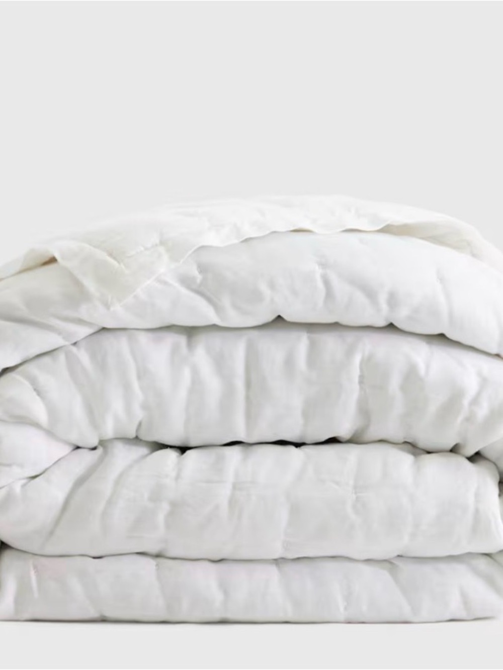 Quince European Linen Dream Quilt Set in White, Queen 🤍